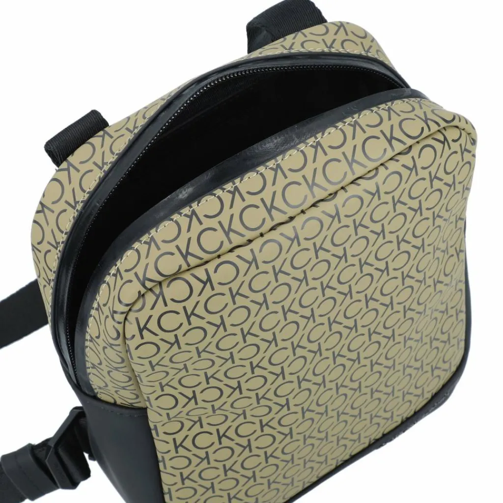 Calvin Klein Rubberized Conv Umhängetasche 18 cm delta green mono