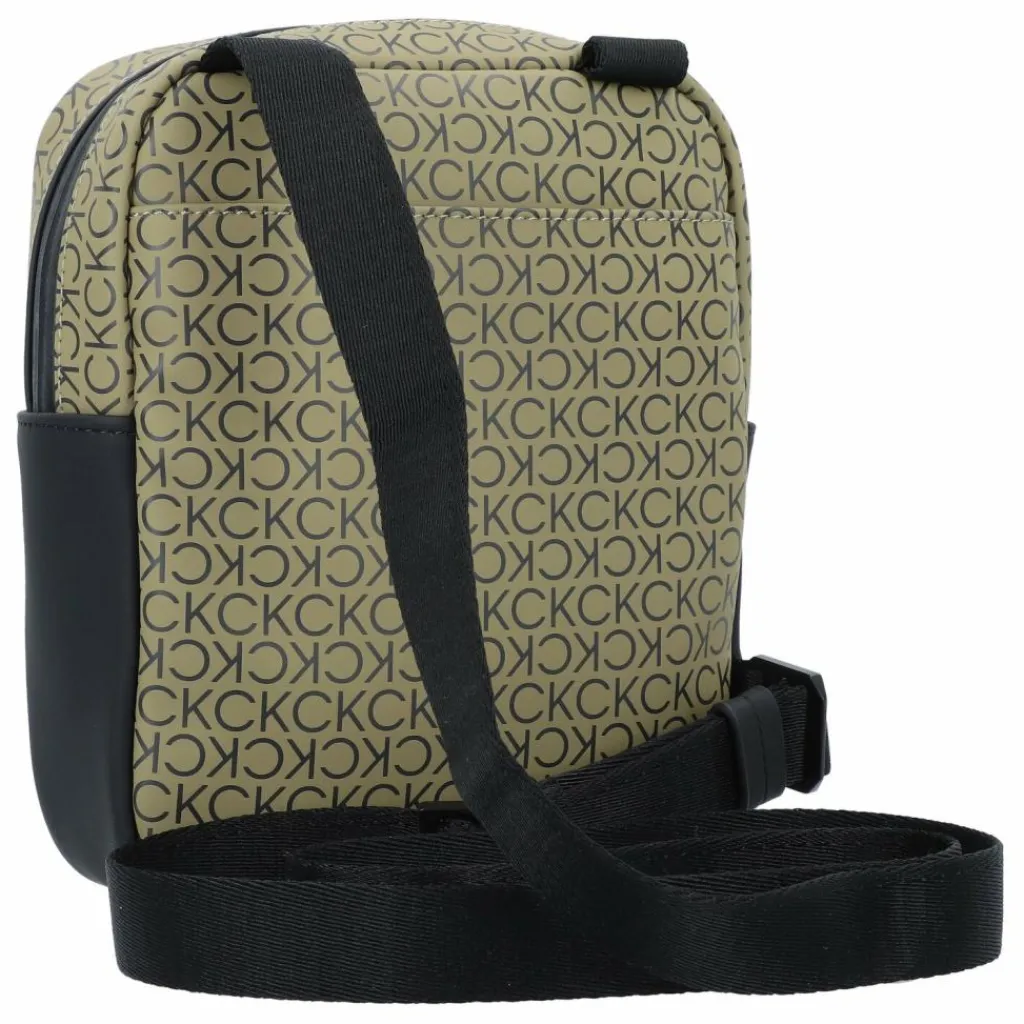 Calvin Klein Rubberized Conv Umhängetasche 18 cm delta green mono