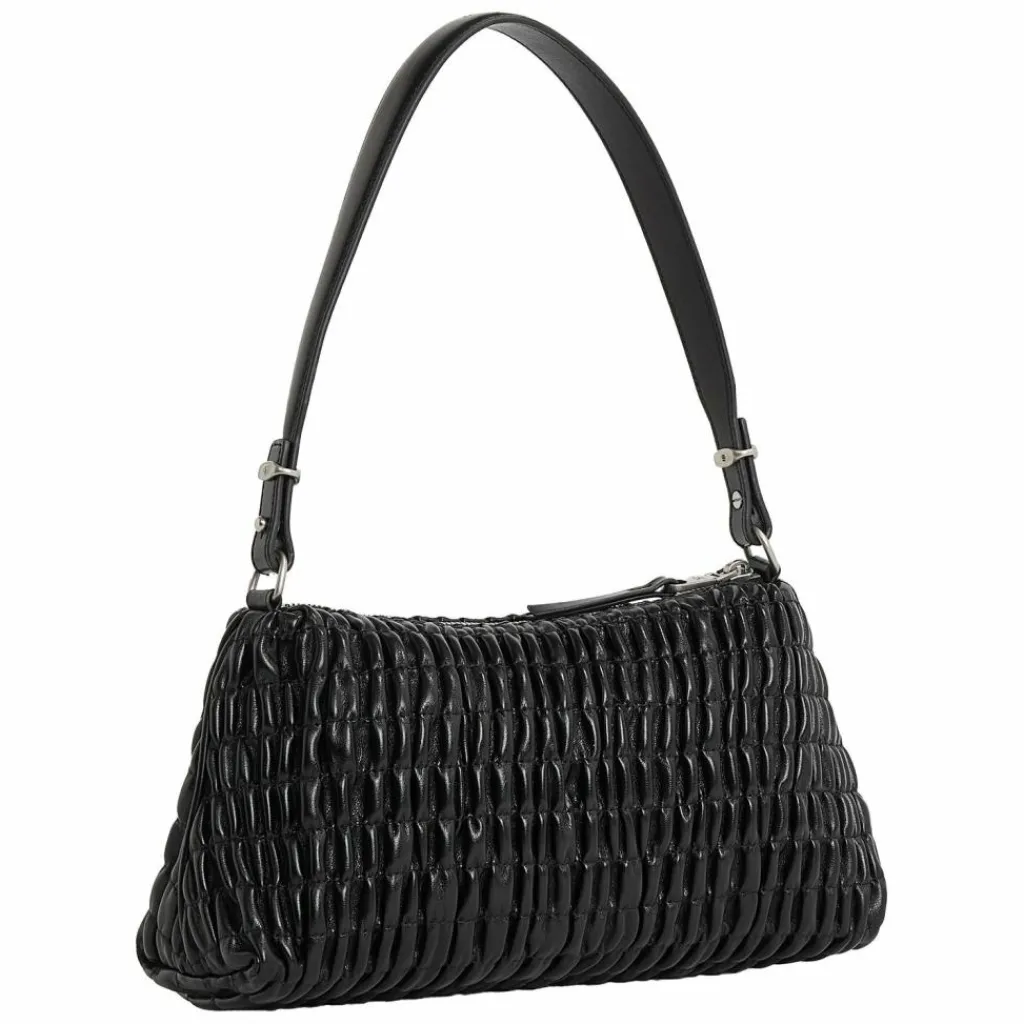 Outlet Calvin Klein Ruched Schultertasche 28 cm black