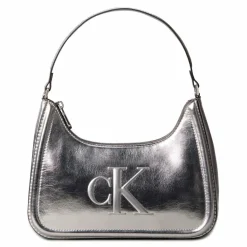 Online Calvin Klein Schultertasche 43 cm silver metallic
