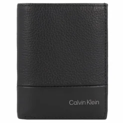 Calvin Klein Herrengeldbörsen Hochformat<Subtile Mix Geldbörse RFID Schutz Leder 8.5 cm black
