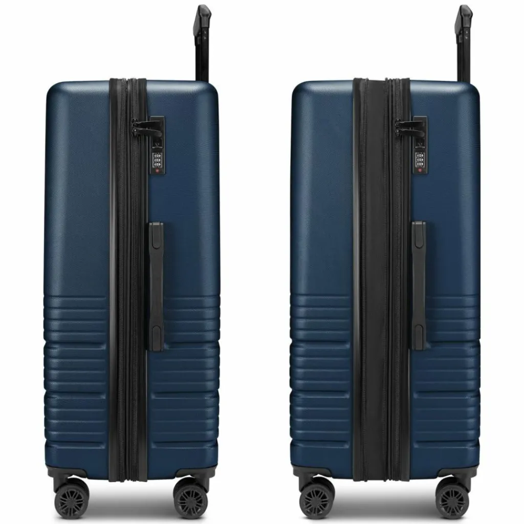 camel active Hartgepäck|4-Rollen Koffer<Hanoi 4 Rollen Trolley L 78 cm mit Dehnfalte dark blue