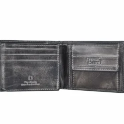 camel active Herrengeldbörsen Querformat<Melbourne Geldbörse Leder 11,5 cm schwarz