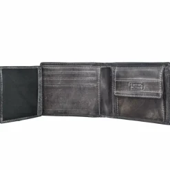 camel active Herrengeldbörsen Querformat<Melbourne Geldbörse Leder 11,5 cm schwarz