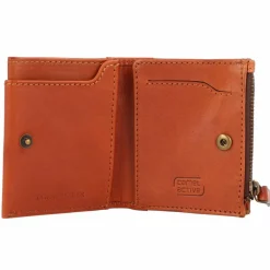 Hot camel active Nizza Geldbörse RFID Leder 8 cm cognac