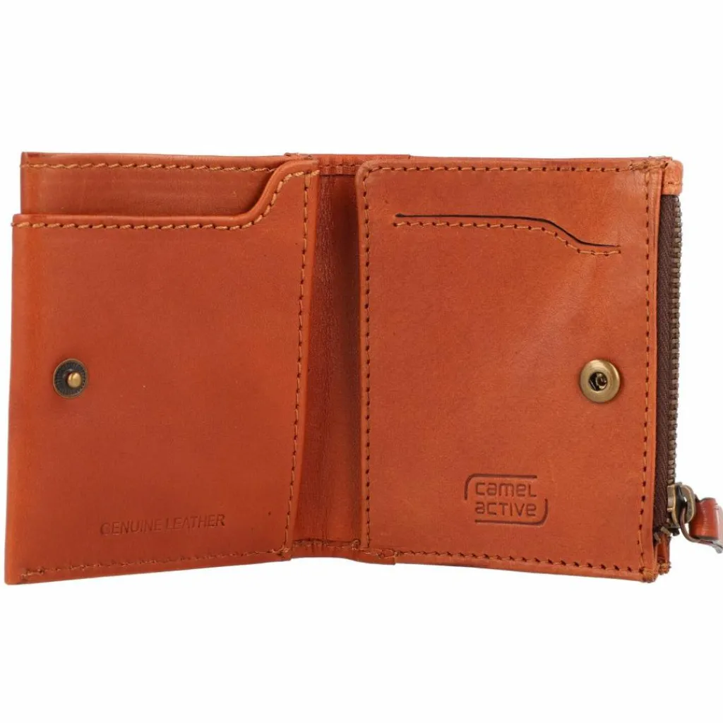 Hot camel active Nizza Geldbörse RFID Leder 8 cm cognac