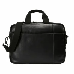 camel active Laptoptaschen|Aktentaschen<Pine Aktentasche Leder 40 cm Laptopfach black