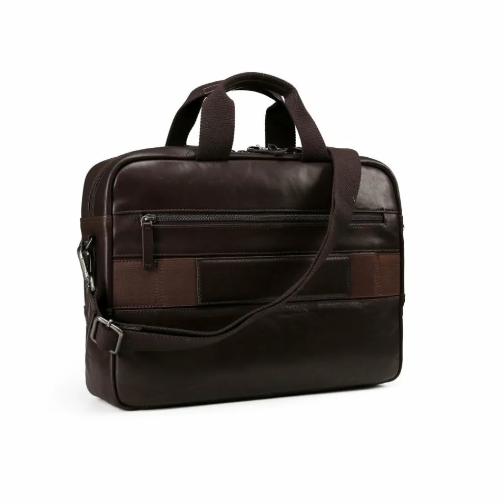 camel active Laptoptaschen|Aktentaschen<Pine Aktentasche Leder 40 cm Laptopfach brown