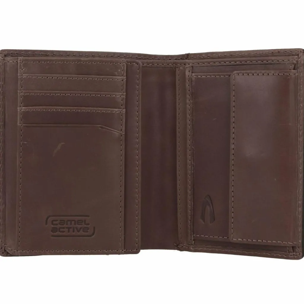 Hot camel active Thai Geldbörse RFID Schutz Leder 10 cm cognac