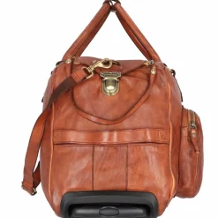 New Campomaggi 2 Rollen Reisetasche Leder 57 cm cognac