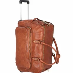 New Campomaggi 2 Rollen Reisetasche Leder 57 cm cognac