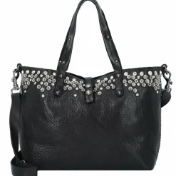 Clearance Campomaggi Bella di Notte Shopper Tasche Leder 36 cm nero
