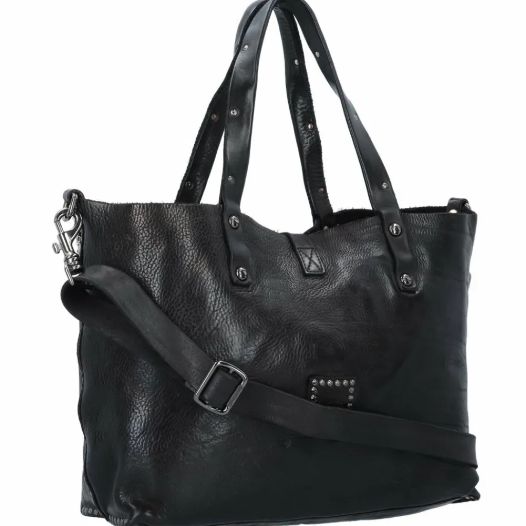 Clearance Campomaggi Bella di Notte Shopper Tasche Leder 36 cm nero