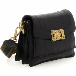 New Campomaggi Donna Schultertasche Leder 22 cm nero