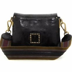 New Campomaggi Donna Schultertasche Leder 22 cm nero