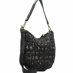 Hot Campomaggi Edera Schultertasche Leder 28 cm nero