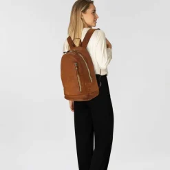 Campomaggi Lederrucksäcke|Daypacks<Frassino Daypack Leder 34 cm Laptopfach cognac