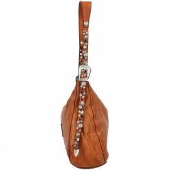 Campomaggi Henkeltaschen|Schultertaschen<Giuliana Schultertasche Leder 36 cm cognac