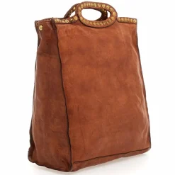 Best Campomaggi Handtasche Leder 30 cm cognac