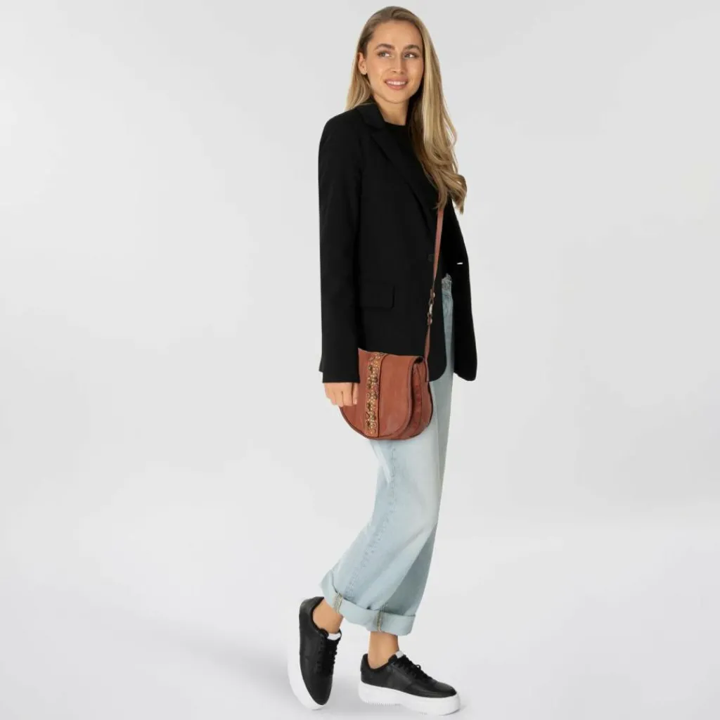 Campomaggi Umhängetaschen<Irene Umhängetasche Leder 23 cm cognac