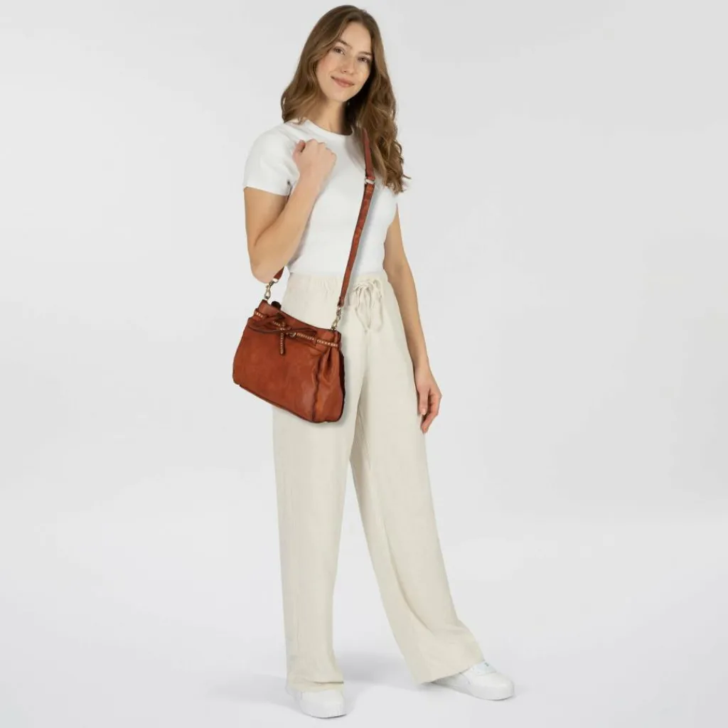 Discount Campomaggi Kura Handtasche Leder 33 cm cognac