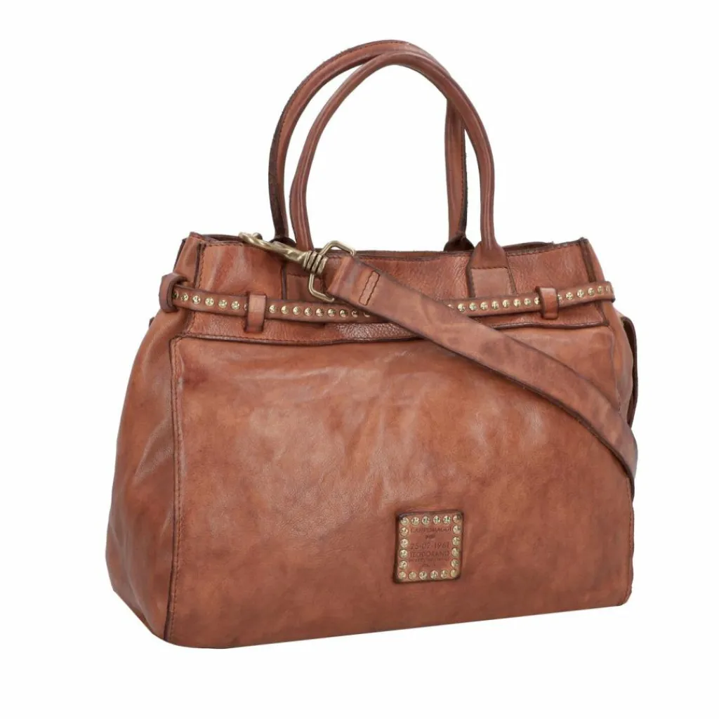 Discount Campomaggi Kura Handtasche Leder 33 cm cognac