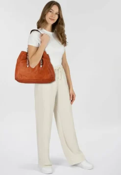 Campomaggi Shopper|Schultertaschen<Lidia Shopper Tasche Leder 41 cm cognac