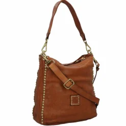 Clearance Campomaggi Lisa Schultertasche Leder 26 cm cognac