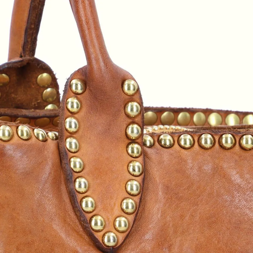 New Campomaggi Malachite Shopper Tasche Leder 33 cm cognac