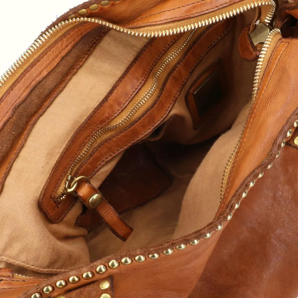 New Campomaggi Malachite Shopper Tasche Leder 33 cm cognac