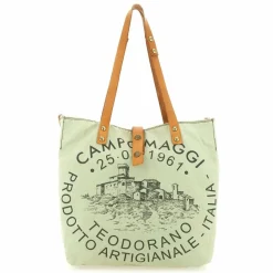 Online Campomaggi Manici Schultertasche 29 cm verdino-bottiglia