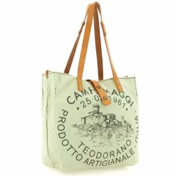 Online Campomaggi Manici Schultertasche 29 cm verdino-bottiglia