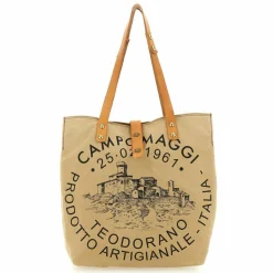 Campomaggi Schultertaschen<Manici Schultertasche 29 cm beige-nera