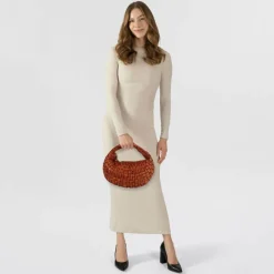 Online Campomaggi Marisa Handtasche Leder 30 cm cognac