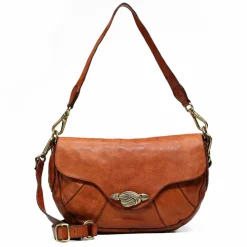 Campomaggi Schultertaschen<Mimma Schultertasche Leder 28 cm cognac