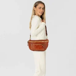 Campomaggi Umhängetaschen<Nicole Umhängetasche Leder 32 cm cognac