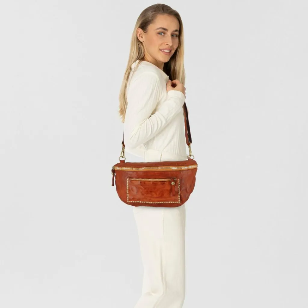 Campomaggi Umhängetaschen<Nicole Umhängetasche Leder 32 cm cognac
