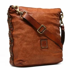 Discount Campomaggi Nunzia Schultertasche Leder 27 cm cognac