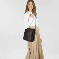 Campomaggi Schultertaschen<Nunzia Schultertasche Leder 27 cm moro