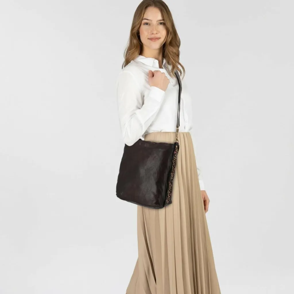 Campomaggi Schultertaschen<Nunzia Schultertasche Leder 27 cm moro