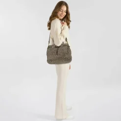 Campomaggi Shopper|Schultertaschen<Penelope Shopper Tasche Leder 34 cm cemento