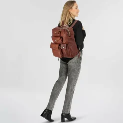 Campomaggi Lederrucksäcke|Daypacks<Pino Daypack Leder 39.5 cm cognac