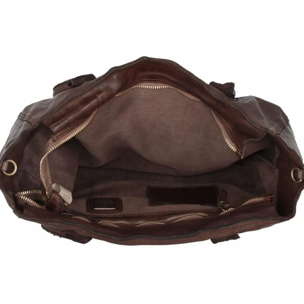 Clearance Campomaggi Schultertasche Leder 29 cm moro