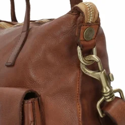 Sale Campomaggi Schultertasche Leder 33 cm cognac