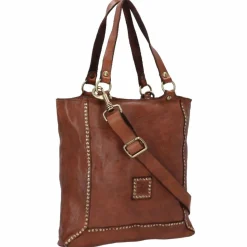 Campomaggi Schultertaschen<Schultertasche Leder 30 cm cognac