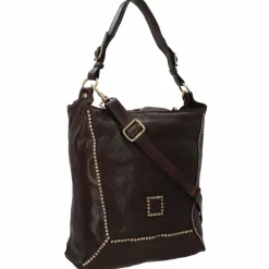 New Campomaggi Schultertasche Leder 33 cm moro