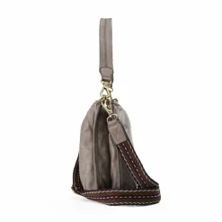 Campomaggi Schultertaschen<Schultertasche Leder 29 cm cemento