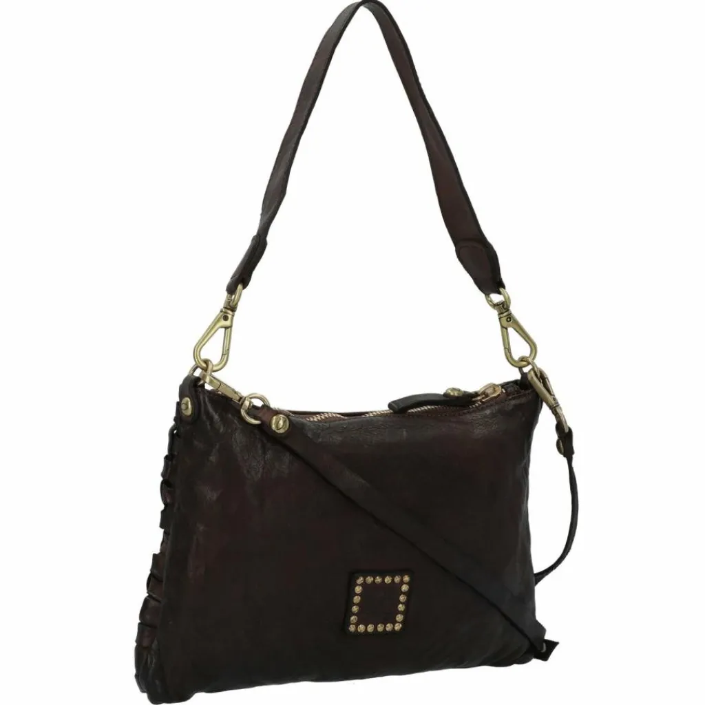 Hot Campomaggi Schultertasche Leder 31 cm moro