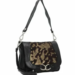 Online Campomaggi Schultertasche Leder 26 cm cioccolato+oro+t-nero