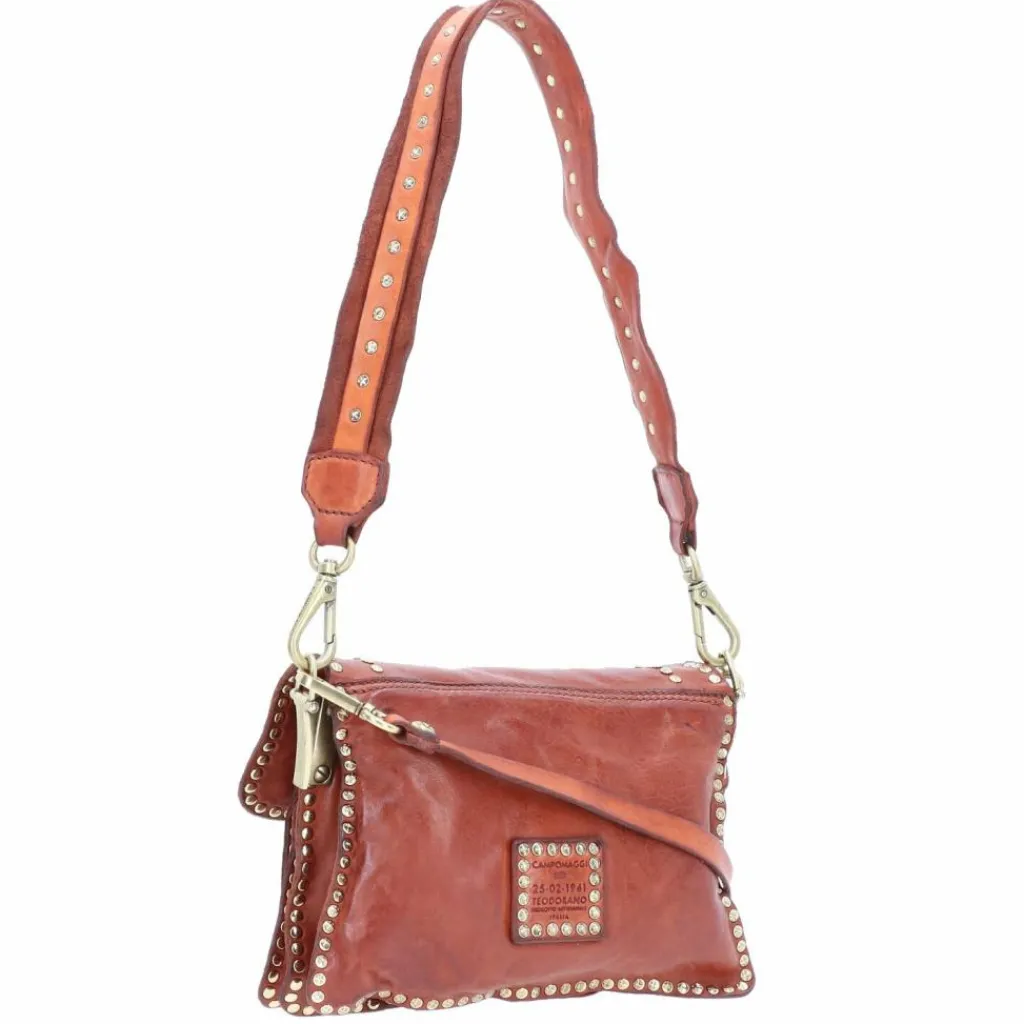 Campomaggi Schultertaschen<Schultertasche Leder 21 cm cognac